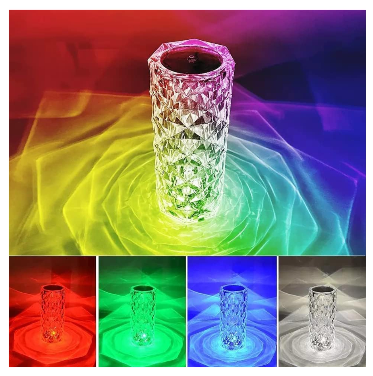 Miniatura 2 de Lampara LED De Mesa Táctil RGB Cristal